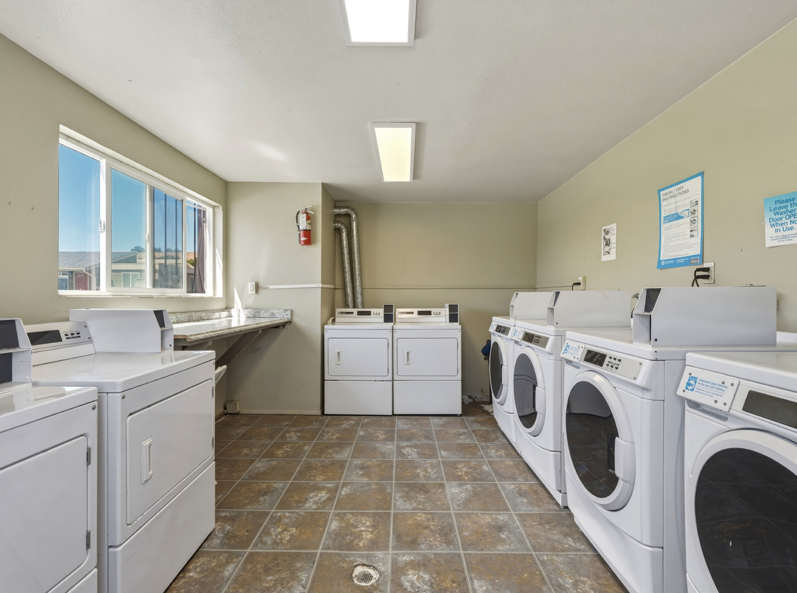 On-site laundry facility